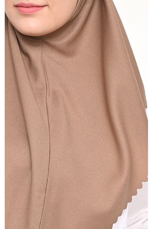 Bergo Sameera Hijab Instant Lasercut Mocca